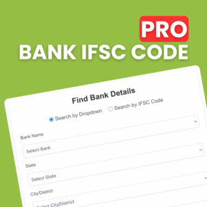 Bank IFSC Code Pro – Powerful Bank Code Finder